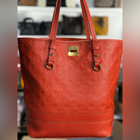 LV Empreinte Red Leather Tote - Picture 1 of 3